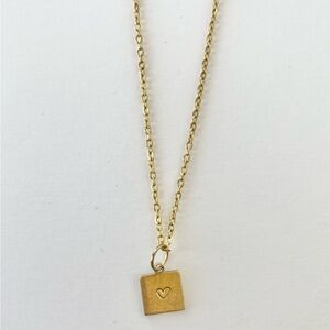 Gold color Pendant Necklace Dainty Chain